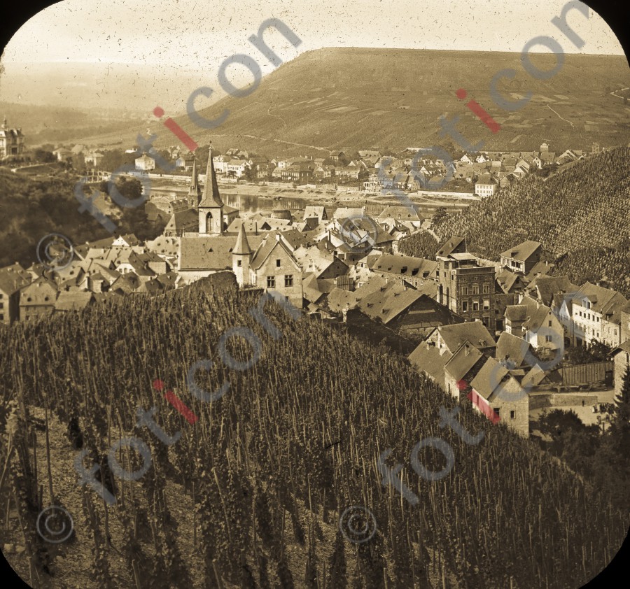 Ansicht von Traben-Trarbach | View of Traben-Trarbach - Foto simon-195-030-sw.jpg | foticon.de - Bilddatenbank für Motive aus Geschichte und Kultur